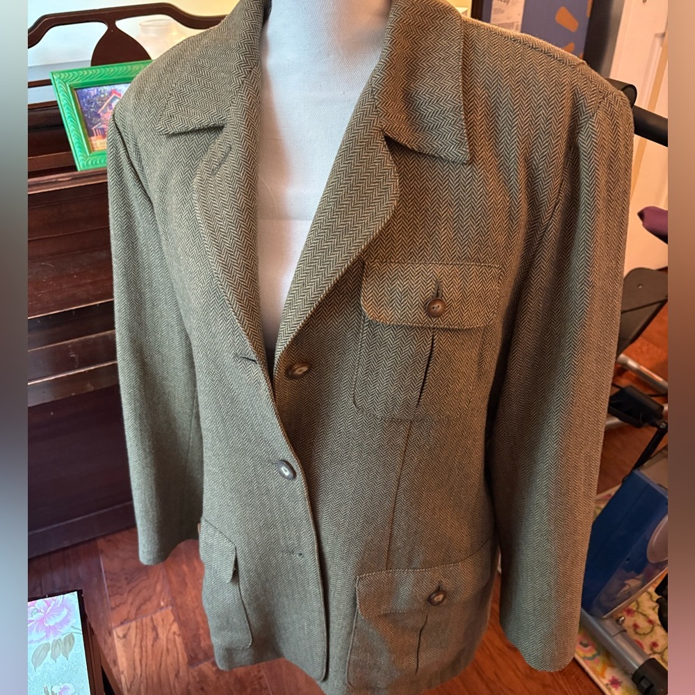 Liz Sport vintage fully lined tweed pant’s suit